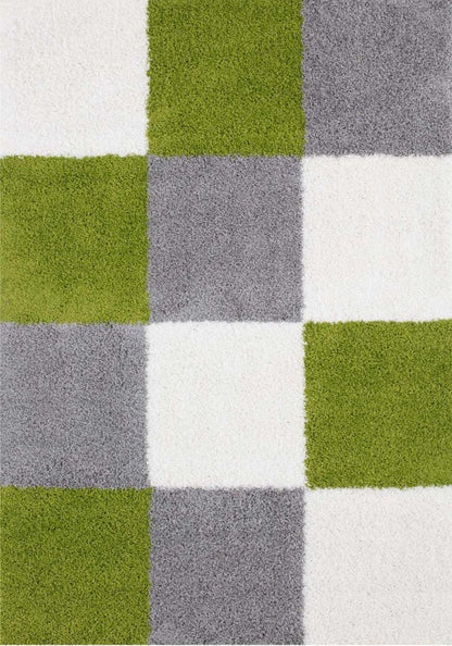 Myshaggy Geometric Green Rug - The Rugs - Art Fever