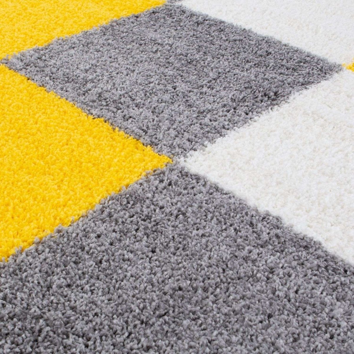 Myshaggy Geometric Yellow Rug - The Rugs - Art Fever