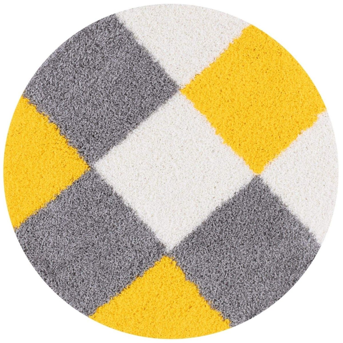 Myshaggy Geometric Yellow Rug - The Rugs - Art Fever