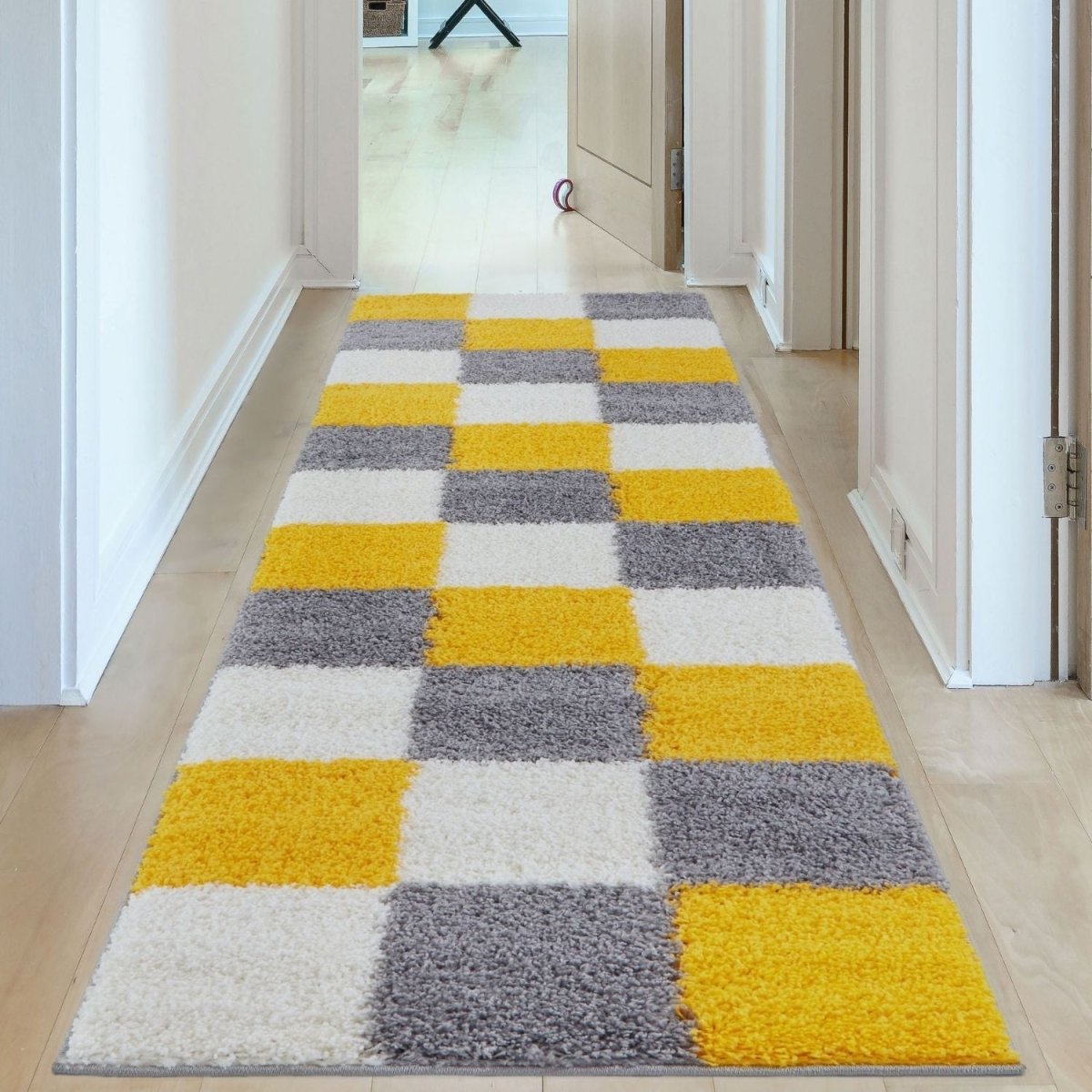 Myshaggy Geometric Yellow Rug - The Rugs - Art Fever