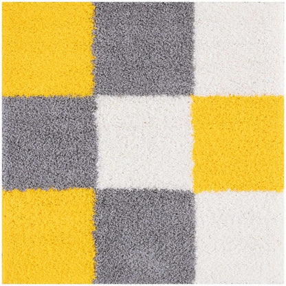 Myshaggy Geometric Yellow Rug - The Rugs - Art Fever
