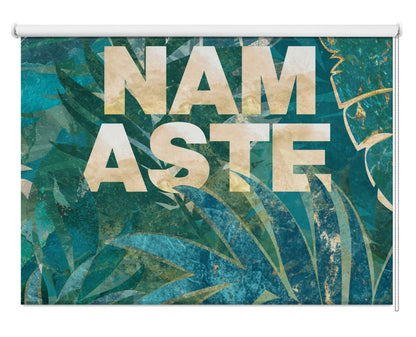 Namaste typography Printed Picture Photo Roller Blind - 1X2518182 - Art Fever - Art Fever