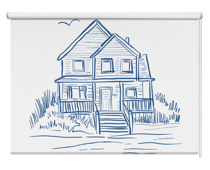 Nantucket Beachhouse Printed Picture Photo Roller Blind - 1X2798095 - Art Fever - Art Fever