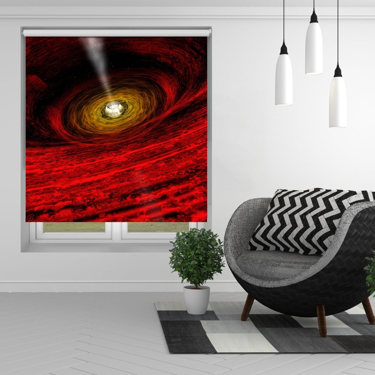 NASA illustration of GRO J1655 - 40 Black Hole Printed Picture Photo Roller Blind - RB1383 - Art Fever - Art Fever