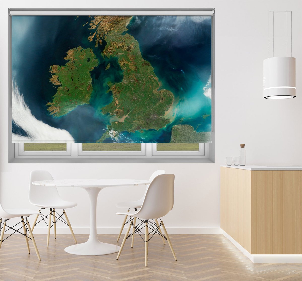 NASA photo of the UK from Space Printed Picture Photo Roller Blind - RB1390 - Art Fever - Art Fever