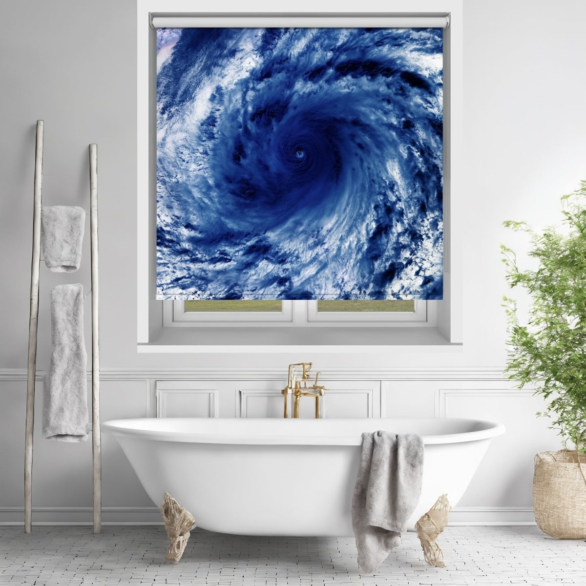 NASA photo of Tropical Cyclone from Space Printed Picture Photo Roller Blind - RB1391 - Art Fever - Art Fever