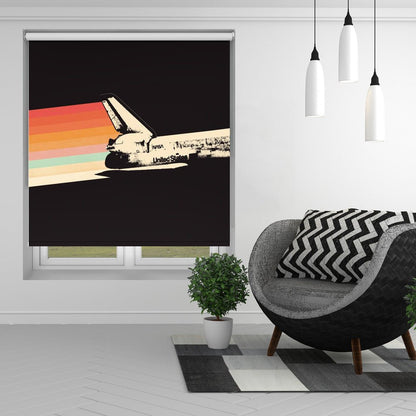 NASA Space Ship Rainbow Printed Picture Photo Roller Blind - 1X2489694 - Art Fever - Art Fever