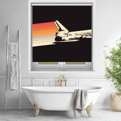 NASA Space Ship Rainbow Printed Picture Photo Roller Blind - 1X2489694 - Art Fever - Art Fever
