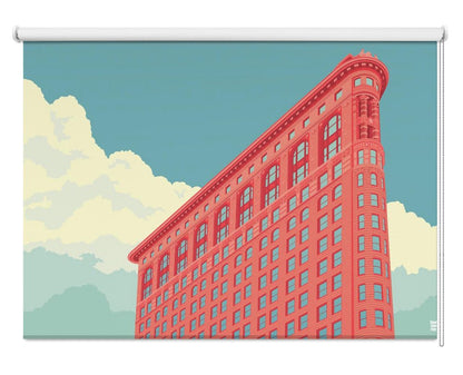 New York Flatiron Building Illustration Printed Picture Photo Roller Blind - 1X2844190 - Art Fever - Art Fever