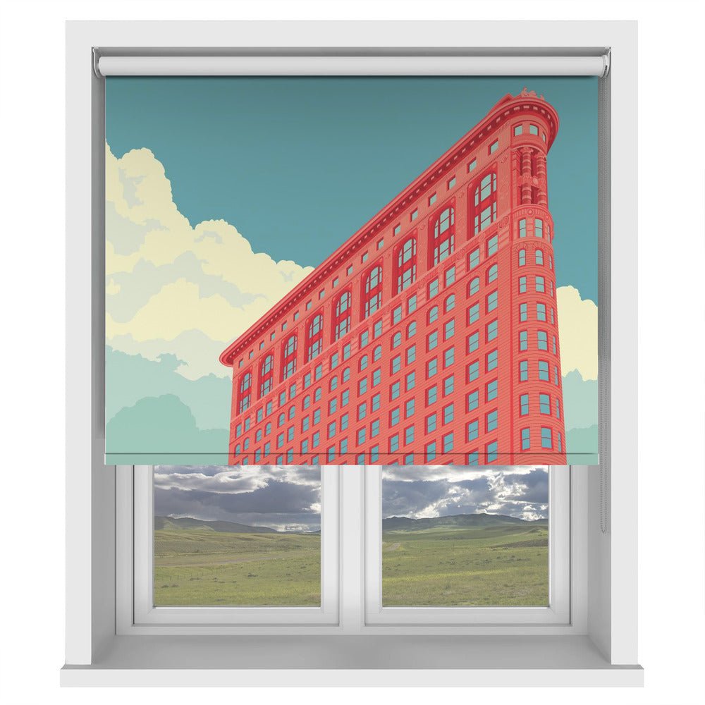 New York Flatiron Building Illustration Printed Picture Photo Roller Blind - 1X2844190 - Art Fever - Art Fever