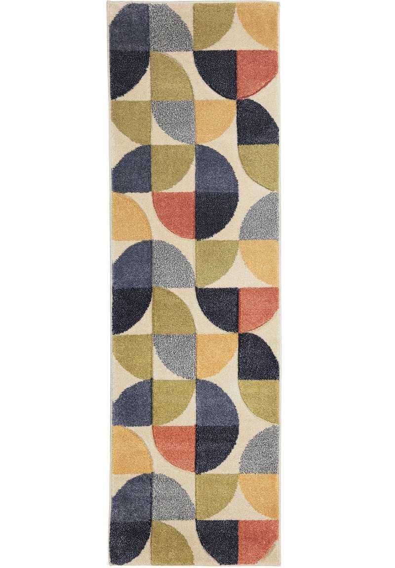 Newport Geometric Rug – Bold Multicolour Design - The Rugs - Art Fever