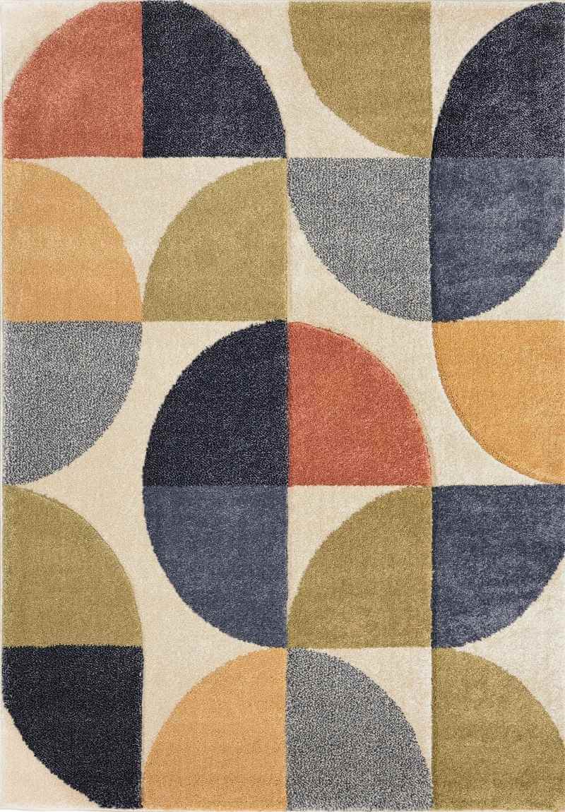 Newport Geometric Rug – Bold Multicolour Design - The Rugs - Art Fever