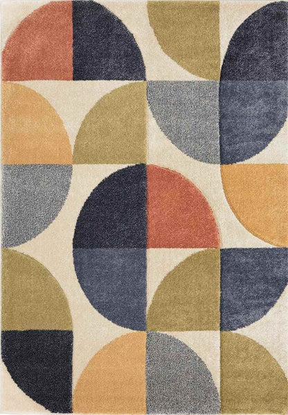 Newport Geometric Rug – Bold Multicolour Design - The Rugs - Art Fever