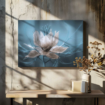 Nigella Floral Art Canvas Print Wall Art 1X631070 - ART FEVER - Art Fever