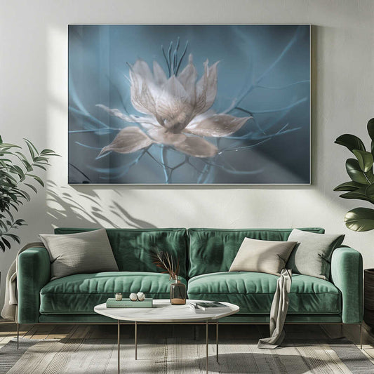 Nigella Floral Art Canvas Print Wall Art 1X631070 - ART FEVER - Art Fever