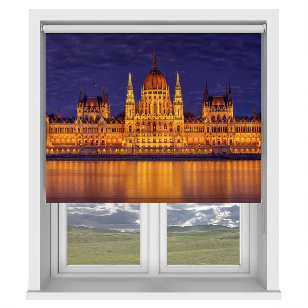 Night in Parliament Printed Picture Photo Roller Blind - 1X2196510 - Art Fever - Art Fever