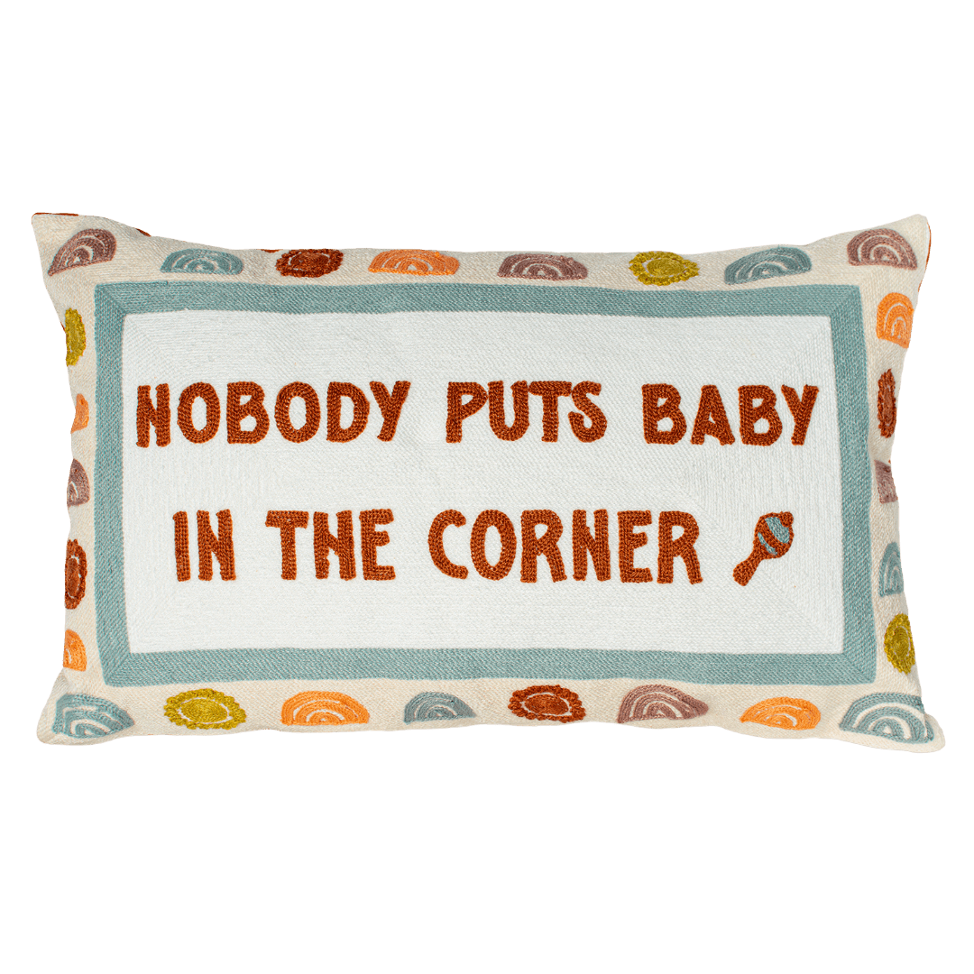 Nobody Puts Baby In The Corner Needlepoint Cushion - The Pillow Drop - Art Fever