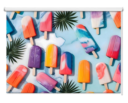 Nothing Is Impopsicle Watercolour Ice Lollies Kitchen Printed Picture Photo Roller Blind - 1X2788052 - Art Fever - Art Fever