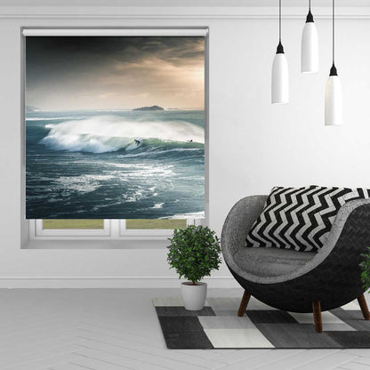 Ocean Surfer Wave Action Printed Roller Blind - 1X2971886 - Art Fever - Art Fever