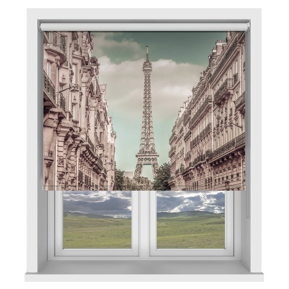 Parisian Flair Eiffel Tower Urban vintage style Printed Picture Photo Roller Blind - 1X2727788 - Pictufy - Art Fever