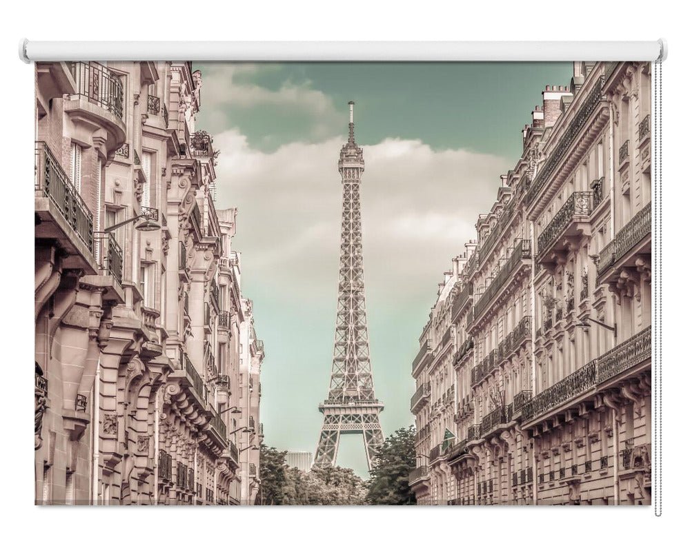 Parisian Flair Eiffel Tower Urban vintage style Printed Picture Photo Roller Blind - 1X2727788 - Pictufy - Art Fever
