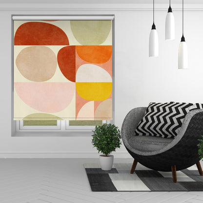 Pastel Geometry Printed Picture Photo Roller Blind - 1X2501408 - Art Fever - Art Fever