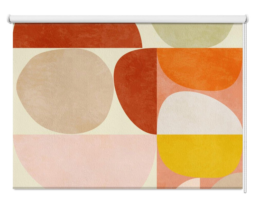 Pastel Geometry Printed Picture Photo Roller Blind - 1X2501408 - Art Fever - Art Fever