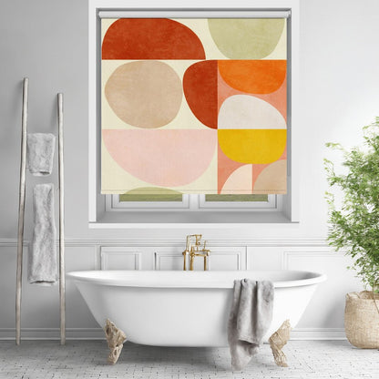 Pastel Geometry Printed Picture Photo Roller Blind - 1X2501408 - Art Fever - Art Fever