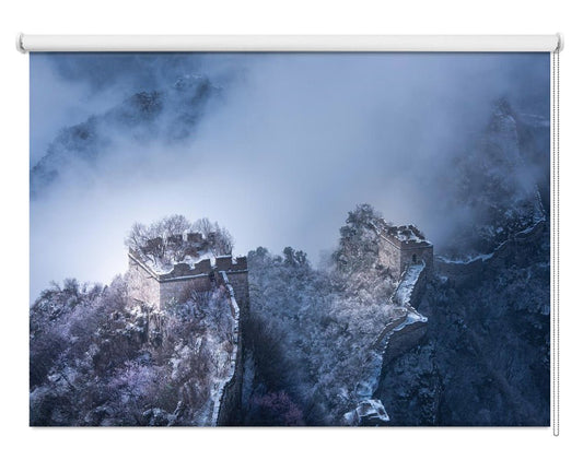 Peach blossom snow of the Great Wall of China Printed Picture Photo Roller Blind - 1X2042437 - Art Fever - Art Fever