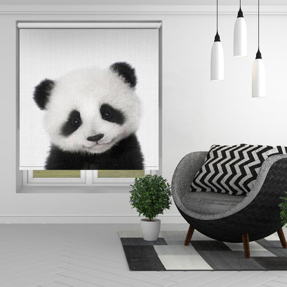 Peekaboo Baby Panda Printed Picture Photo Roller Blind - 1X2501270 - Art Fever - Art Fever