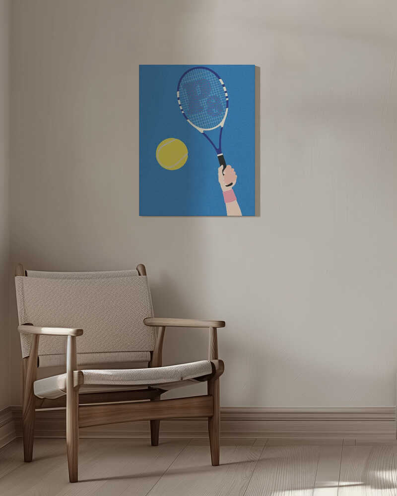 Perfect Serve Canvas Print Wall Art 1X2884682 - ART FEVER - Art Fever