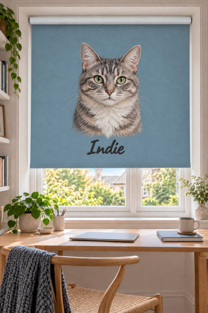 Personalised Pet Portrait Roller Blind - Art Fever - Art Fever