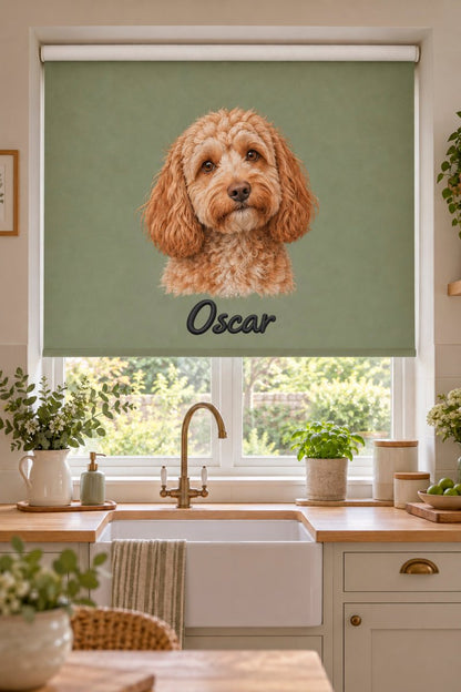 Personalised Pet Portrait Roller Blind - Art Fever - Art Fever