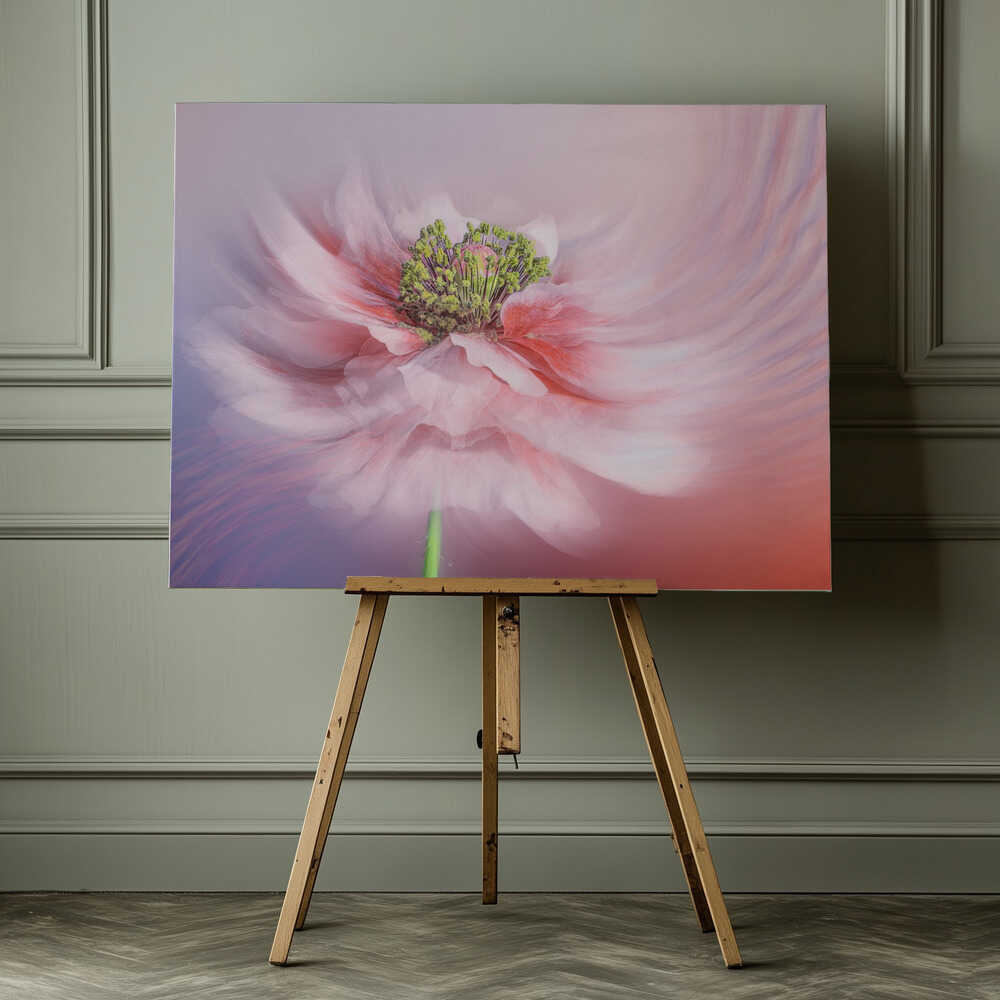 Ethereal Swirling Flower  Canvas Print Wall Art 1X3250557