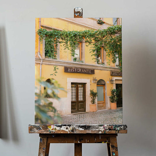 Ristorante Trastevere Rome Canvas Print Wall Art 1X2410447