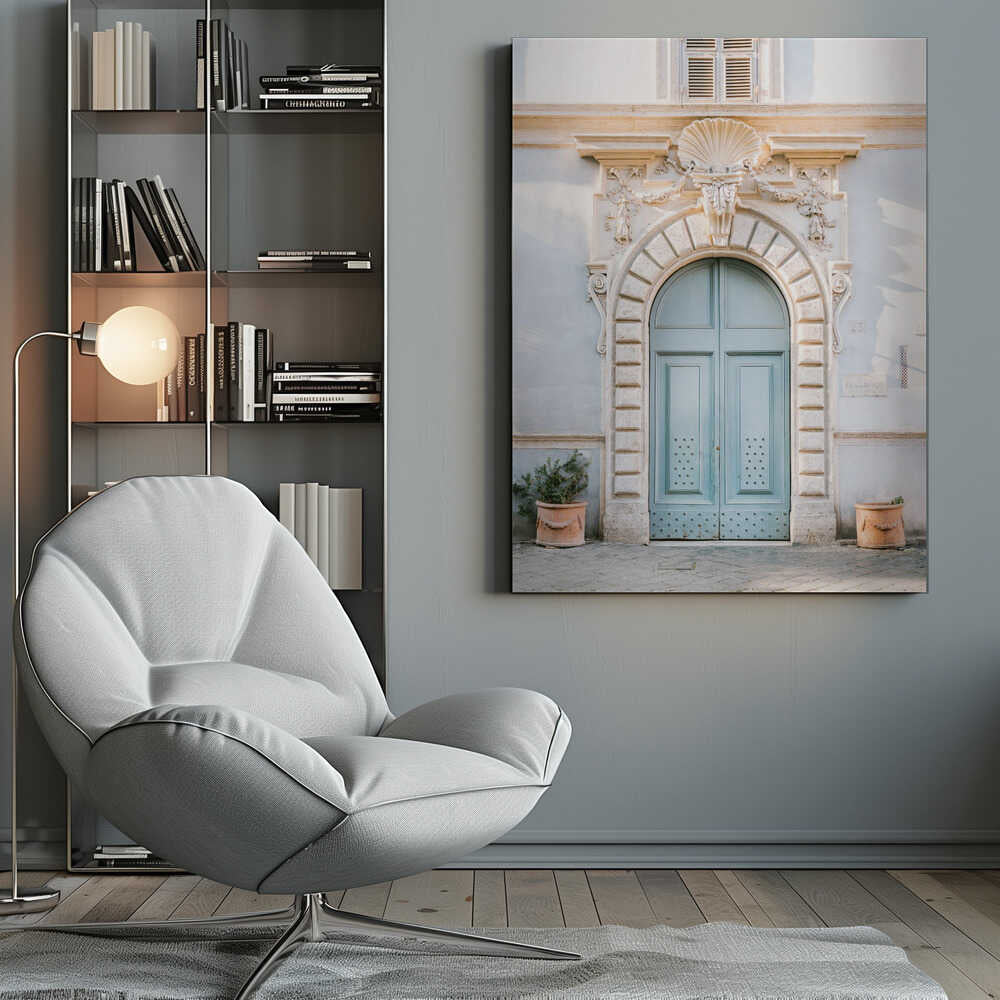 Blue tones of Rome - Italy travel photography Canvas Print Wall Art 1X2410441