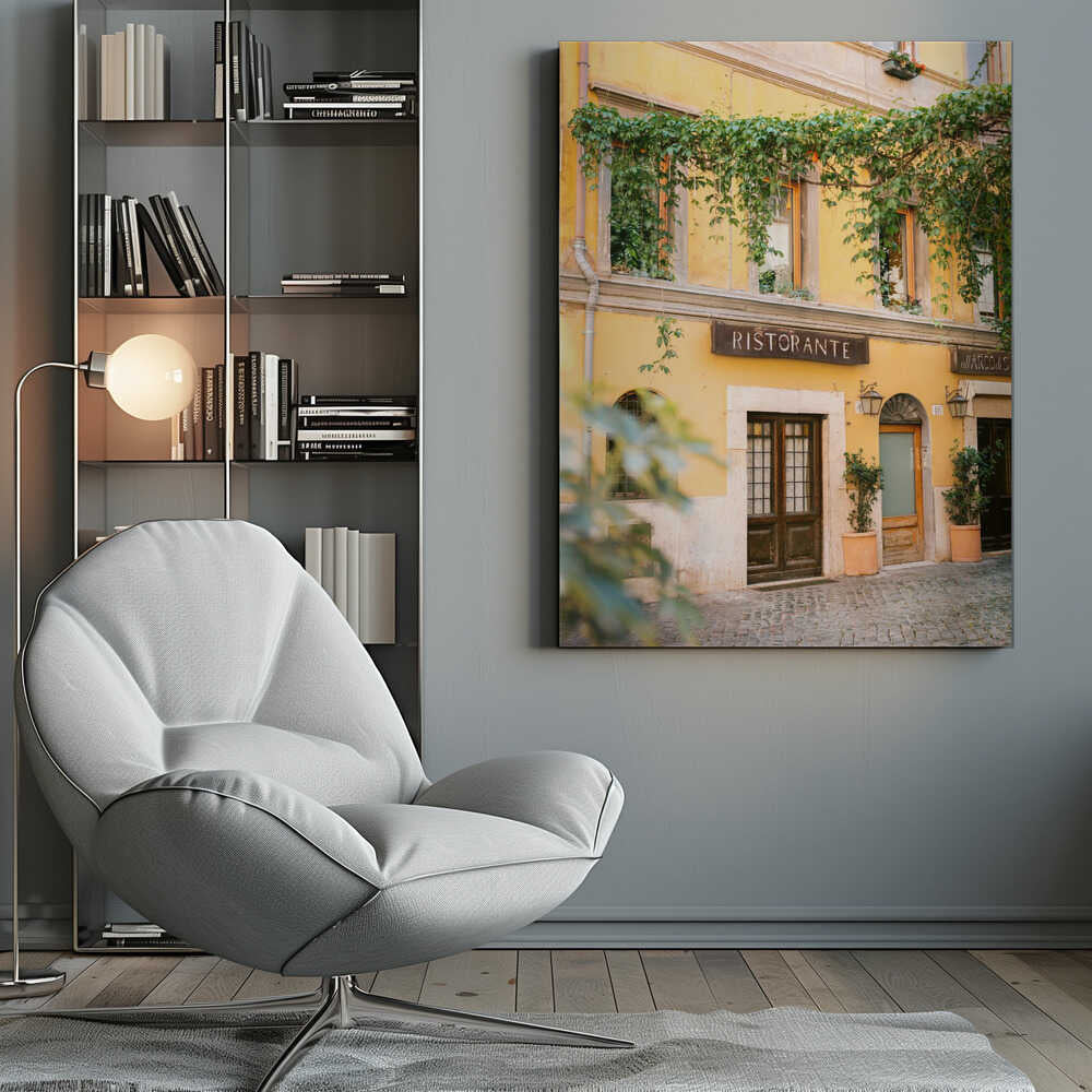 Ristorante Trastevere Rome Canvas Print Wall Art 1X2410447