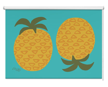 Pineapple Party Printed Picture Photo Kitchen Roller Blind - 1X2671264 - Art Fever - Art Fever