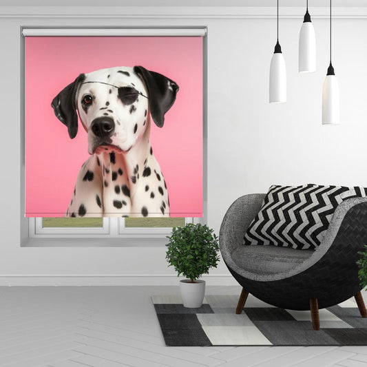 Pirate Dog Printed Picture Photo Roller Blind - 1X2543829 - Art Fever - Art Fever