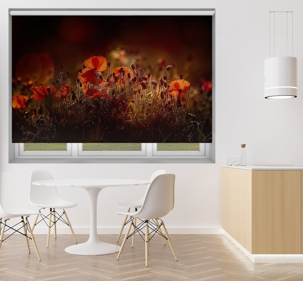 Poppies Printed Picture Photo Roller Blind - 1X1860697 - Art Fever - Art Fever