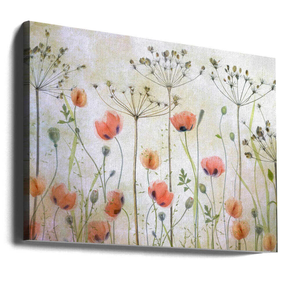 Poppy Meadow Canvas Print Wall Art 1X1673301 - ART FEVER - Art Fever