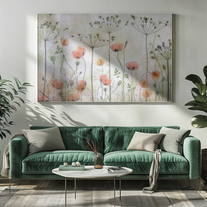 Poppy Meadow Canvas Print Wall Art 1X1673301 - ART FEVER - Art Fever