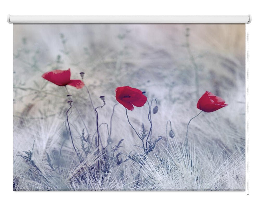 Poppy Trio Printed Picture Photo Roller Blind - 1X2171271 - Art Fever - Art Fever