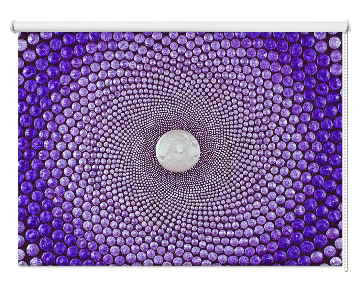 Portal No. 1 Purple Fibonacci Sequence Printed Picture Photo Roller Blind - 1X2558613 - Art Fever - Art Fever