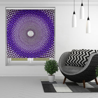 Portal No. 1 Purple Fibonacci Sequence Printed Picture Photo Roller Blind - 1X2558613 - Art Fever - Art Fever