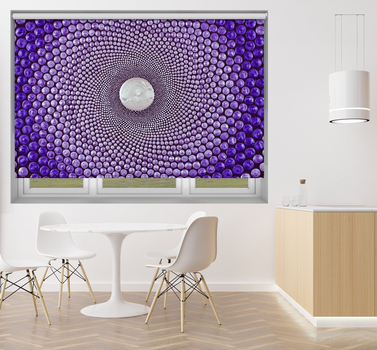 Portal No. 1 Purple Fibonacci Sequence Printed Picture Photo Roller Blind - 1X2558613 - Art Fever - Art Fever