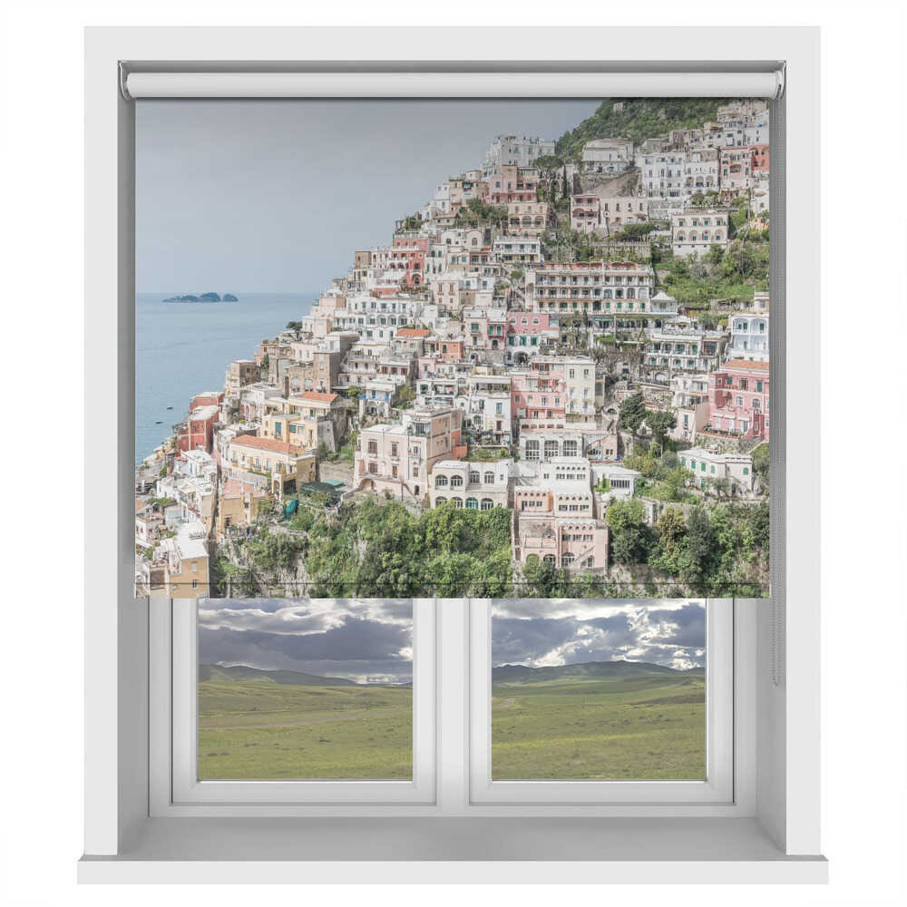 Positano Amalfi Coast Italy Hillside Printed Roller Blind -1X3076992 - Art Fever - Art Fever