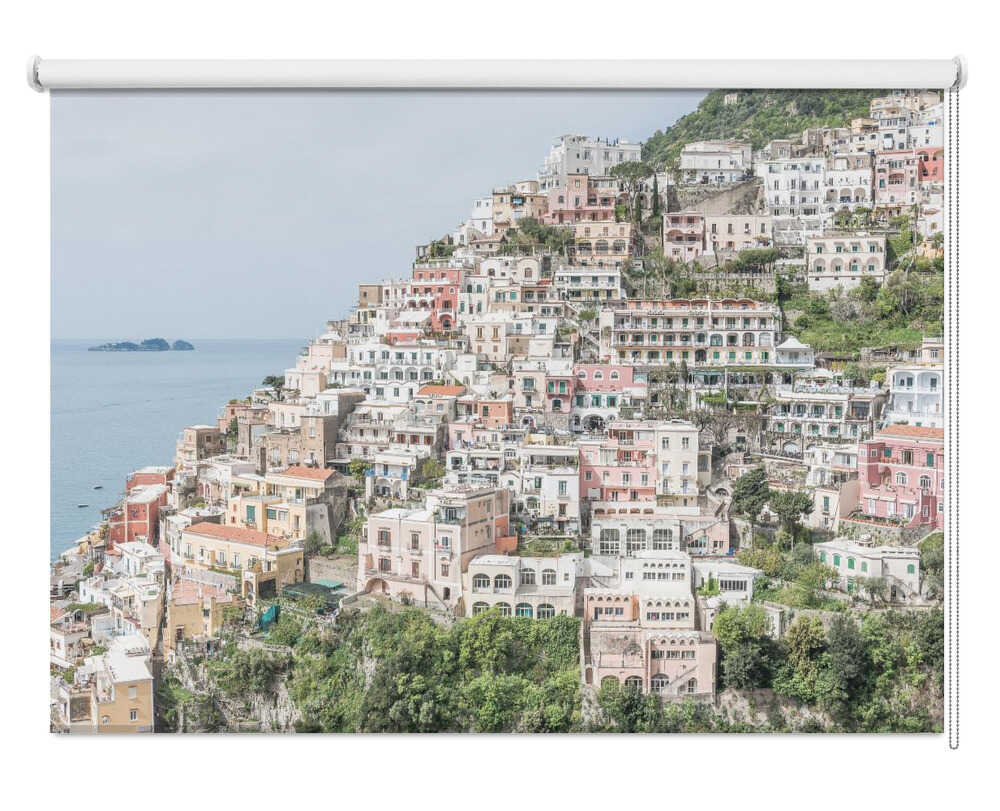 Positano Amalfi Coast Italy Hillside Printed Roller Blind -1X3076992 - Art Fever - Art Fever