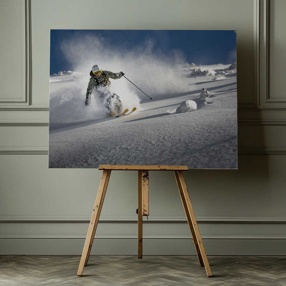 Powder paradise Winter Games Canvas Print Wall Art 1X1795684 - ART FEVER - Art Fever