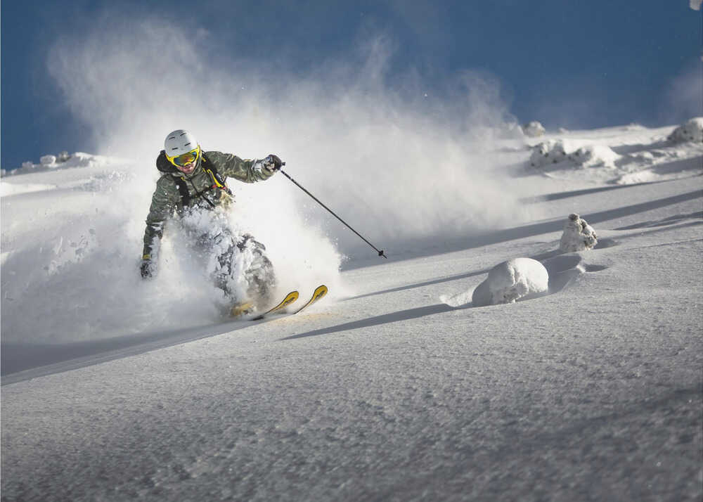 Powder paradise Winter Games Canvas Print Wall Art 1X1795684 - ART FEVER - Art Fever